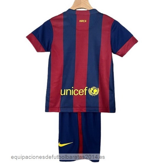 Nuevo 1ª Conjunto De Niños Barcelona Retro 2014 2015 Rojo Azul Baratas